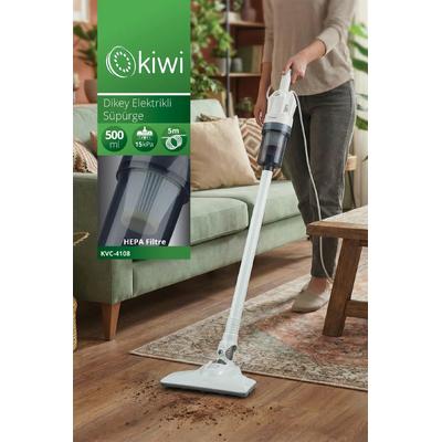 Kiwi Dikey Elektrikli Süpürge Beyaz Kvc-4108