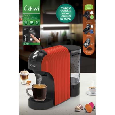Kiwi Kcm-7597 Multikapsül Kahve Makinesi Kırmızı Dolce Gusto/ Toz Kahve Ile Uyumlu