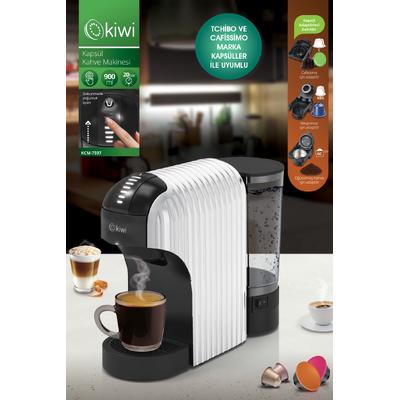 Kiwi Kcm-7597 Multikapsül Kahve Makinesi Beyaz Dolce Gusto/ Toz Kahve Ile Uyumlu
