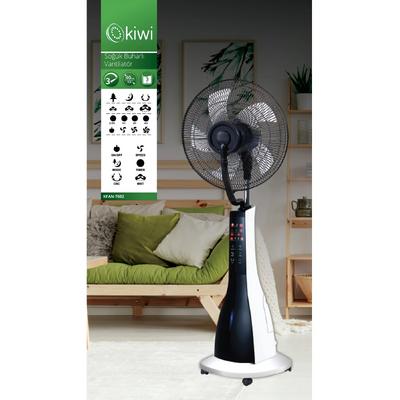Kiwi Kfan-7692 Dijital Gösterge Panelli, Salınımlı , Uzaktan Kumandalı, Soğuk Buharlı Stand Vantilatör