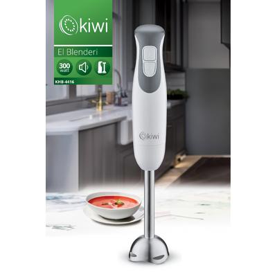 Kiwi KHB-4416 Paslanmaz Çelik Bıçaklı El Blenderi | Sessiz Motor & 2 Hız Ayarı