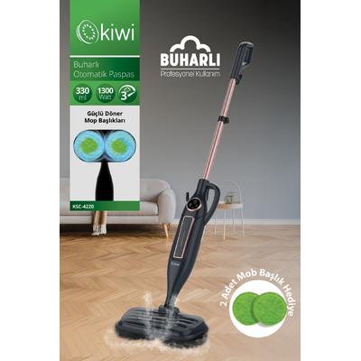 Kiwi Ksc-4220 Çok Fonksiyonlu Ayarlanabilir Seviyeli 10 Aparatlı Dikey Buharlı Mop - Buharlı Temizleyici