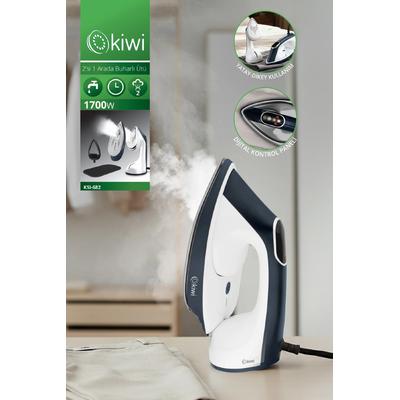 Kiwi KSI-682 Buharlı Dikey ve Yatay Ütü (2’si 1 Arada) 1700 W, Oto. Kapanma, Tüy Toplayıcılı