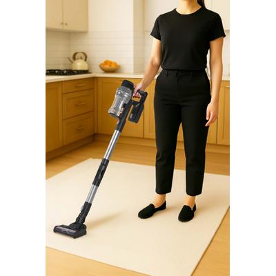 Kiwi Kvc-4040BLF Katlanabilir Şarjlı Bldc Motor Dik Süpürge Siyah