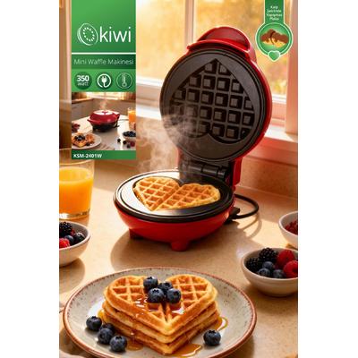 KSM-2401W Mini Waffle Makinesi | Yapışmaz Plaka & Pratik Kullanım