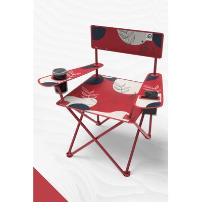 Perilla Qufi Katlanır Kamp Piknik Sandalyesi Rejisör Koltuğu - Kırmızı