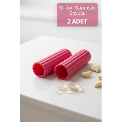 Sarımsak Soyucu 2 Adet Silikon Sarımsak Soyma Aparatı Rulo Sarımsak Soyucu