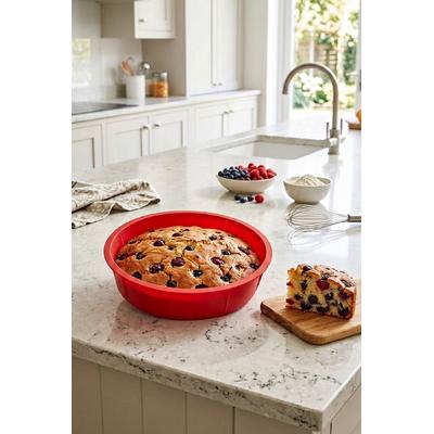 Silikon Yuvarlak Kek Kalıbı Pasta Kalıbı 25 Cm