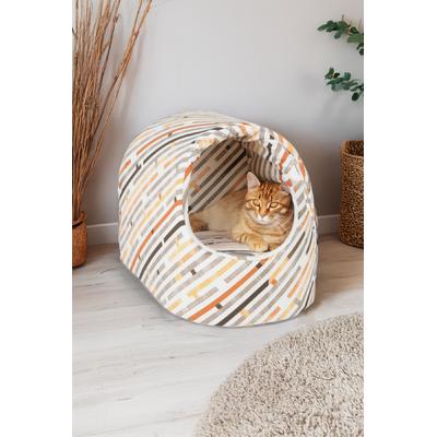 Yumuşak Puf Yataklı Yıkanabilir Kedi Köpek Evi Lüx İç Mekan Çıkarılabilir Yumuşak Yatak Kedi Köpek Yatağı