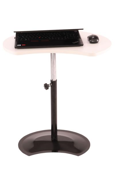 İronika Yükseklik Ayarlı Laptop Sehpası Beyaz Siyah