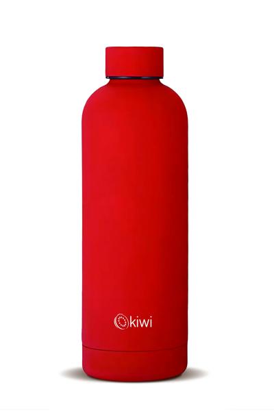 Kiwi 500 ml Çift Katmanlı Paslanmaz Çelik Termos - Kırmızı - KT8689