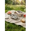2 Bölmeli Kaşık Çatallı Paslanmaz Çelik Yemek Kabı Lunch Box Sefer Tası Beslenme Kabı Latte