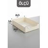 2li Kendinden Bantlı Sürgülü Raylı Çok Amaçlı Dolap İçi Organizer Banyo Mutfak Düzenleyici 26x34 cm