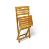 60x60 Cm Ahşap Balkon Bahçe Mutfak Bistro Set Katlanır Masa Sandalye Takımı 60x60 Cm