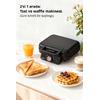 Kiwi KSM-2432 Çıkarılabilir Plakalı Waffle Makinesi - Tost Plakası Hediye