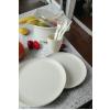 İronika 6 Kişilik 32 Parça Piknik Seti Plastik Bardak Çatal Kaşık Bıçak Yemek Kahvaltı Takımı-Krem