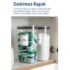 İronika Etiket Hediyeli Sızdırmaz Kapaklı Tablet Toz Deterjan Saklama Kabı 2100 ml 2 Adet