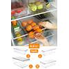 İronika Kapaklı Buzdolabı Düzenleyici Meyve Sebze Saklama Kabı Organizer 4lü Set 7 L - 4,5 L - 3 L - 2 L