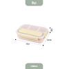 İronika Kaşık Çatallı Lunch Box Sızdırmaz Contalı Kapaklı 4 Bölmeli Beslenme Kabı - Pembe