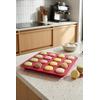 İronika Silikon Makaron Mini Muffin Kek Kalıbı 16 Bölmeli