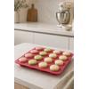 İronika Silikon Makaron Mini Muffin Kek Kalıbı 16 Bölmeli