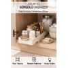 Kendinden Bantlı Sürgülü Raylı Çok Amaçlı Dolap İçi Organizer Banyo Mutfak Dolap Düzenleyici 13x34cm