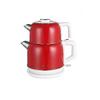 Kiwi KTM-2921 Paslanmaz Retro Çelik Çay Makinesi 1800W & 2.2 L Su Isıtıcı & 1.2 L 90°C Sıcak Tutma