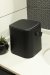İronika Deri Saplı İç Kovalı Click Kapaklı Mutfak Banyo Tuvalet Çöp Kovası 4 LT Çöp Kutusu Siyah