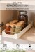 Kendinden Bantlı Sürgülü Raylı Çok Amaçlı Dolap İçi Organizer Banyo Mutfak Dolap Düzenleyici 13x34cm